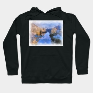 Gorge River Ironbridge Spring Snow Hoodie